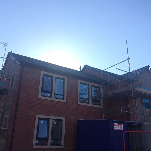commercial roofing project
